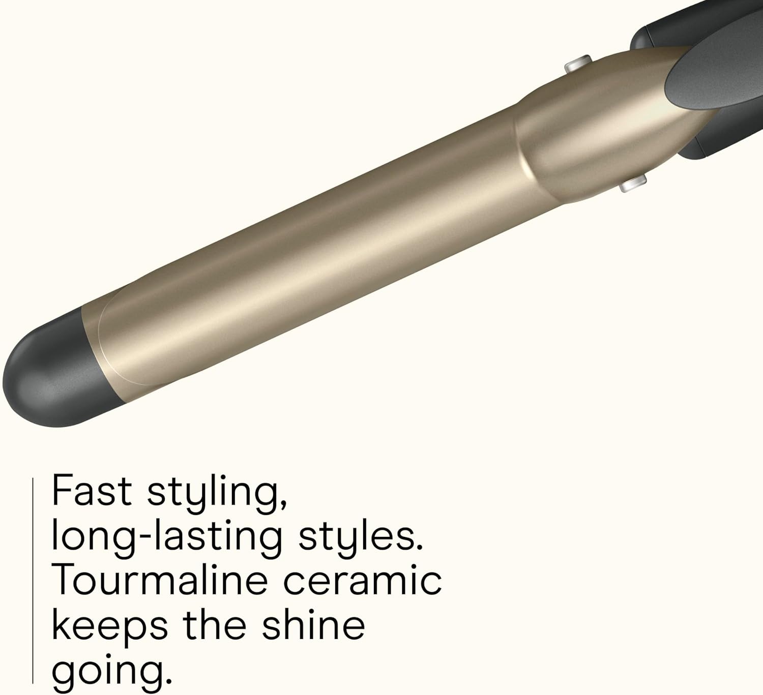 image:imageINFINITI PRO CONAIR Tourmaline Ceramic 1Inch Curling Iron Clamp Curling Iron 1Inch Barrel Produces Classic Curls Hair Curler for Use on Short Medium and Long Hair ChampagneGray Tourmaline Ceramic for Classic Curls on Short Medium and Long Hair ChampagneGray CD10001 Inch Barrel Pack of 3