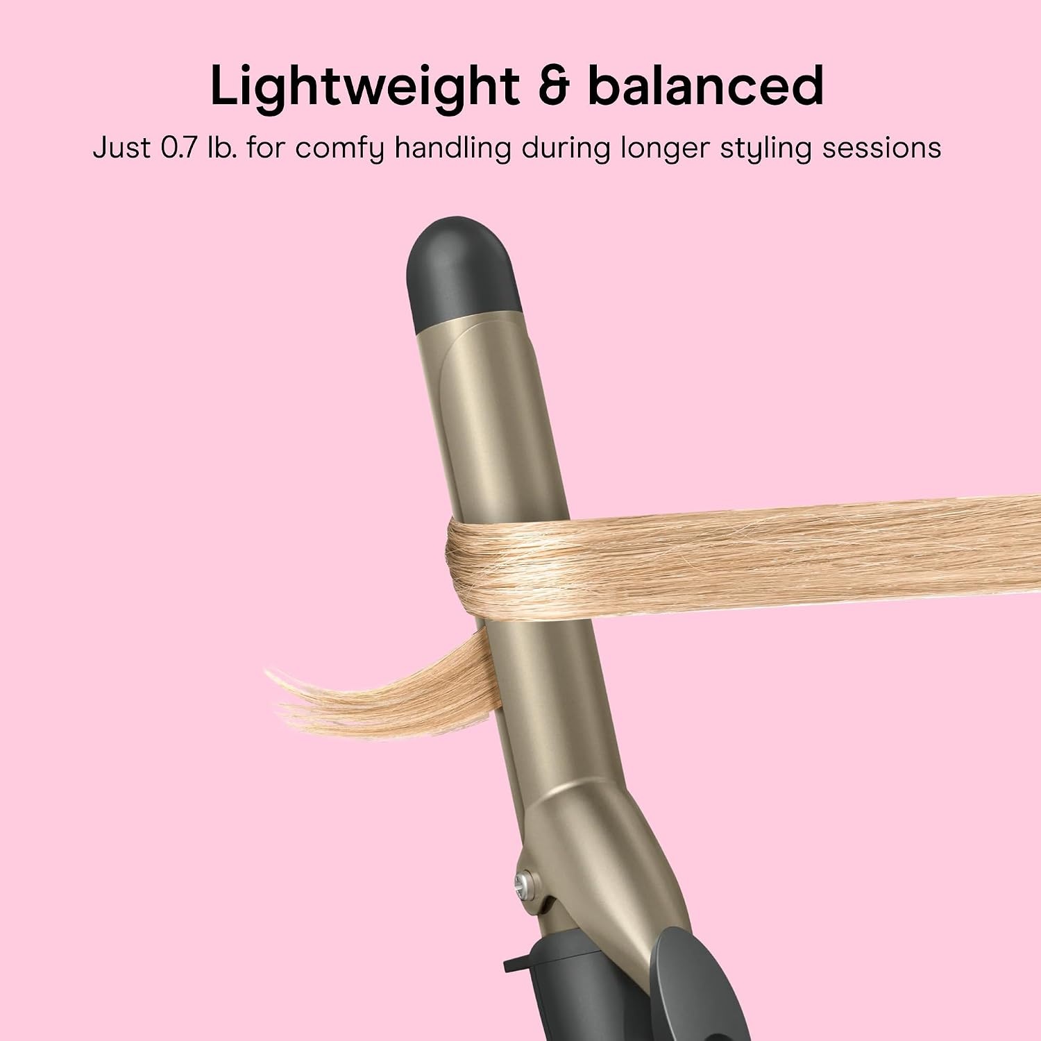 image:imageINFINITI PRO CONAIR Tourmaline Ceramic 1Inch Curling Iron Clamp Curling Iron 1Inch Barrel Produces Classic Curls Hair Curler for Use on Short Medium and Long Hair ChampagneGray Tourmaline Ceramic for Classic Curls on Short Medium and Long Hair ChampagneGray CD10001 Inch Barrel