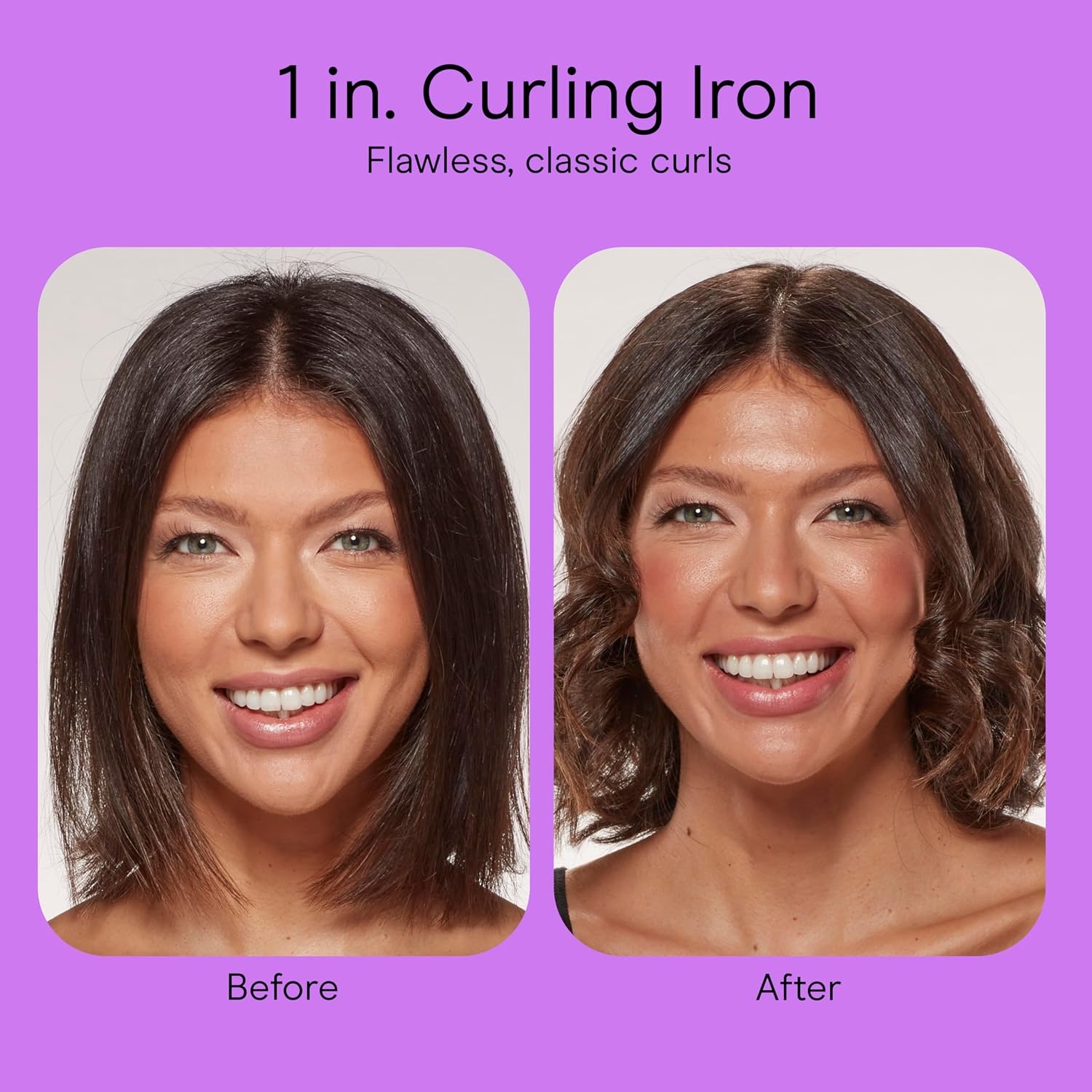 image:imageINFINITI PRO CONAIR Tourmaline Ceramic 1Inch Curling Iron Clamp Curling Iron 1Inch Barrel Produces Classic Curls Hair Curler for Use on Short Medium and Long Hair ChampagneGray Tourmaline Ceramic for Classic Curls on Short Medium and Long Hair ChampagneGray CD10001 Inch Barrel Pack of 3