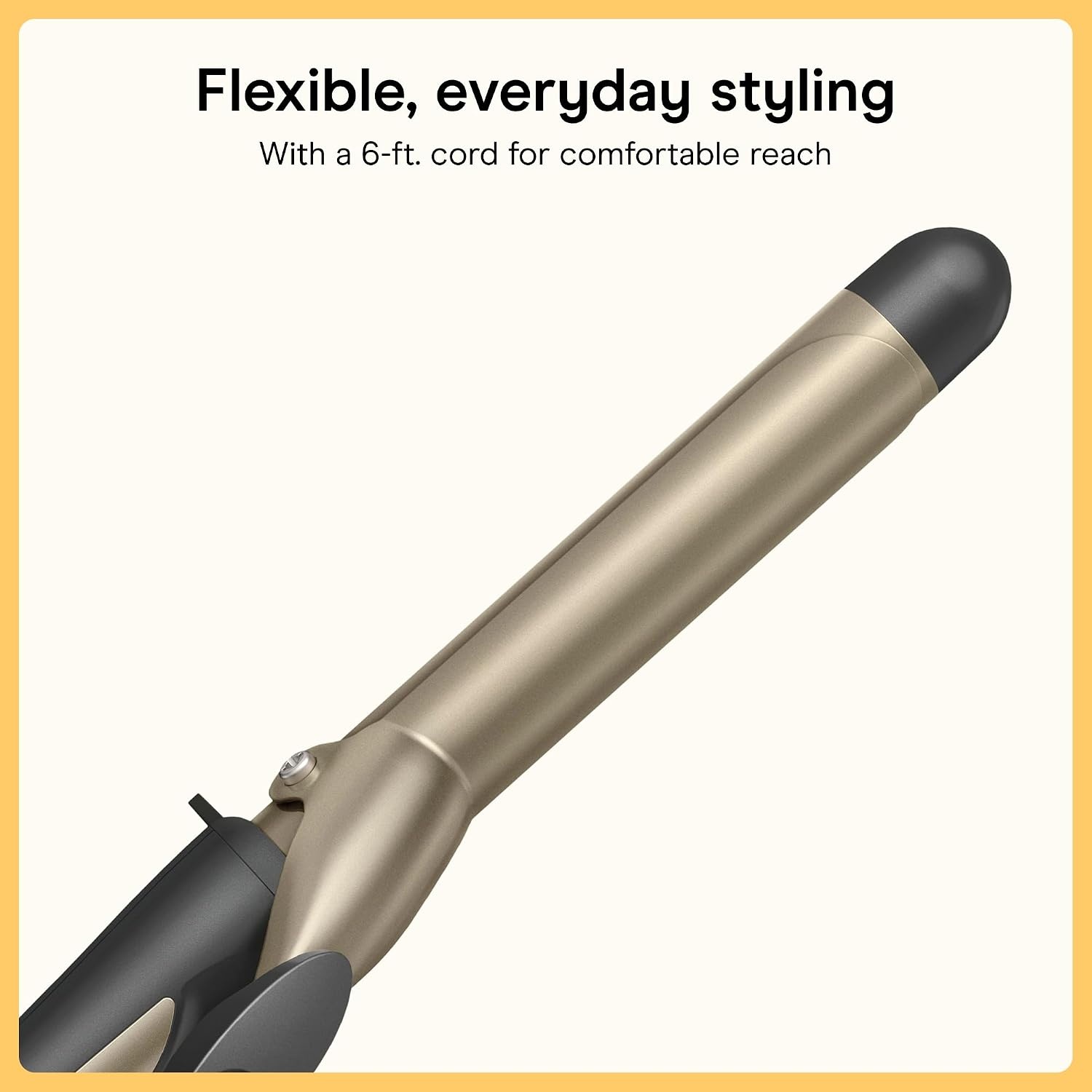 image:imageINFINITI PRO CONAIR Tourmaline Ceramic 1Inch Curling Iron Clamp Curling Iron 1Inch Barrel Produces Classic Curls Hair Curler for Use on Short Medium and Long Hair ChampagneGray Tourmaline Ceramic for Classic Curls on Short Medium and Long Hair ChampagneGray CD10001 Inch Barrel