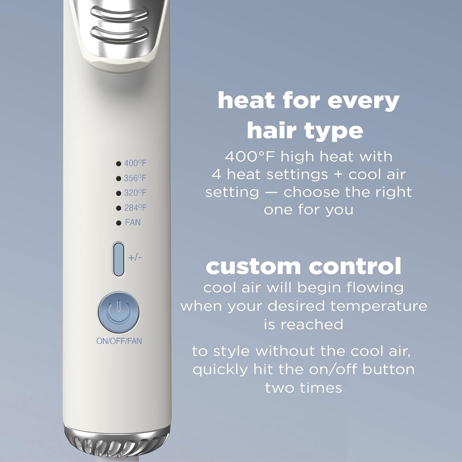 image:imageINFINITIPRO BY CONAIR 2in1 Cool Air Curling Iron and Flat Iron Luxe Protects Against Damage and Locks in Style for Effortless Long Lasting Curls Waves amp Straight Looks with One ToolWhite