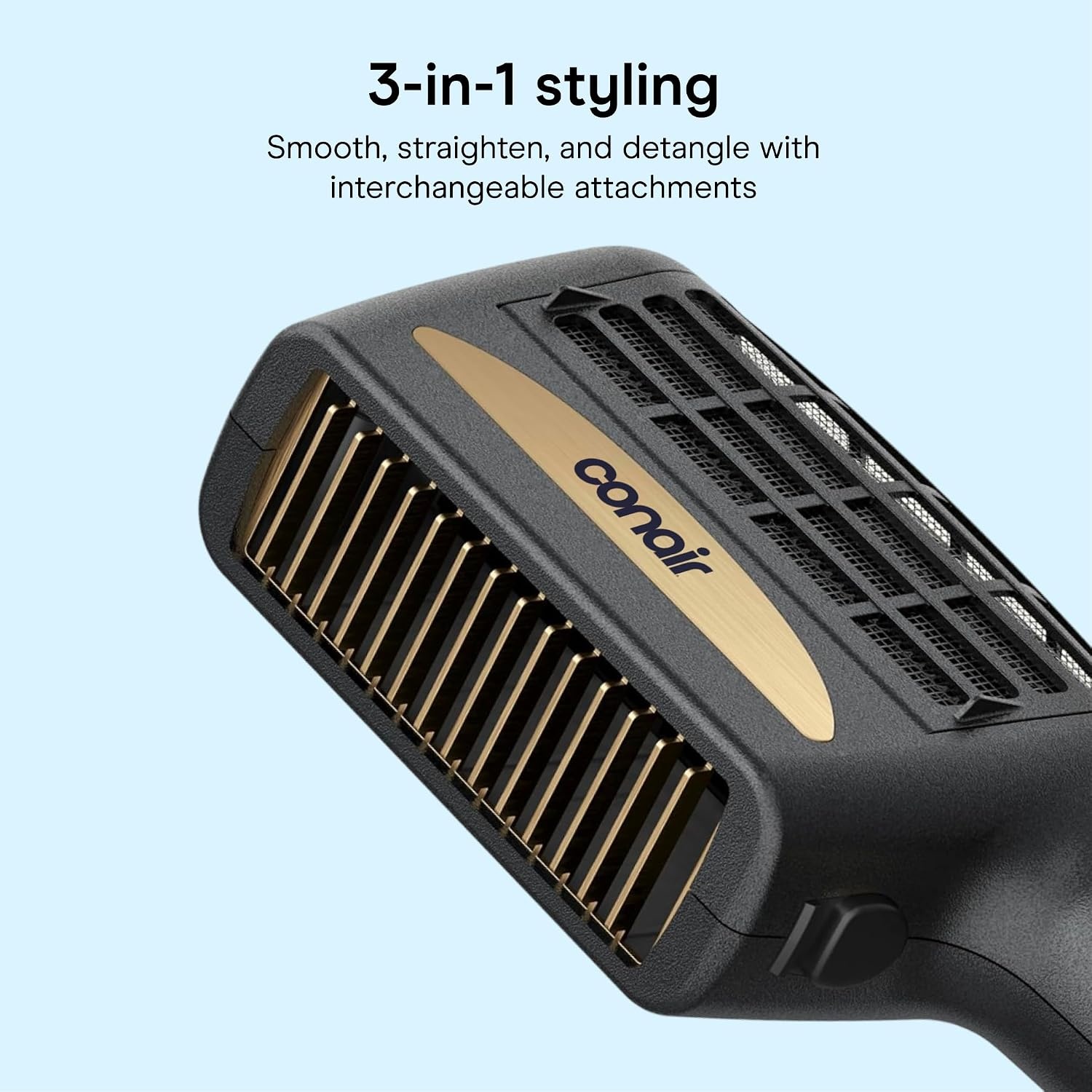 image:imageINFINITIPRO BY CONAIR 3in1 Styling Hair Dryer 1875W Hair Dryer and 3 Attachments Dry and style in one step for thick and curly hair Black SD11GNXBlack