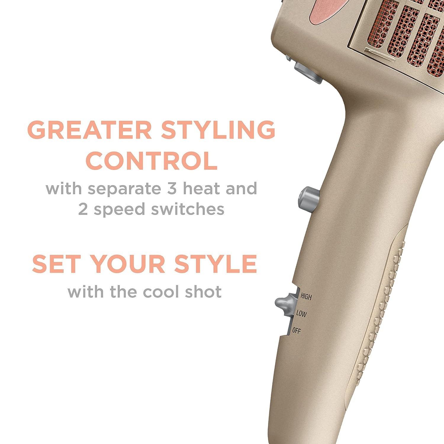 image:imageINFINITIPRO BY CONAIR 4in1 Frizz Free Styling Hair Dryer 1875W Hair Dryer and 4 Attachments