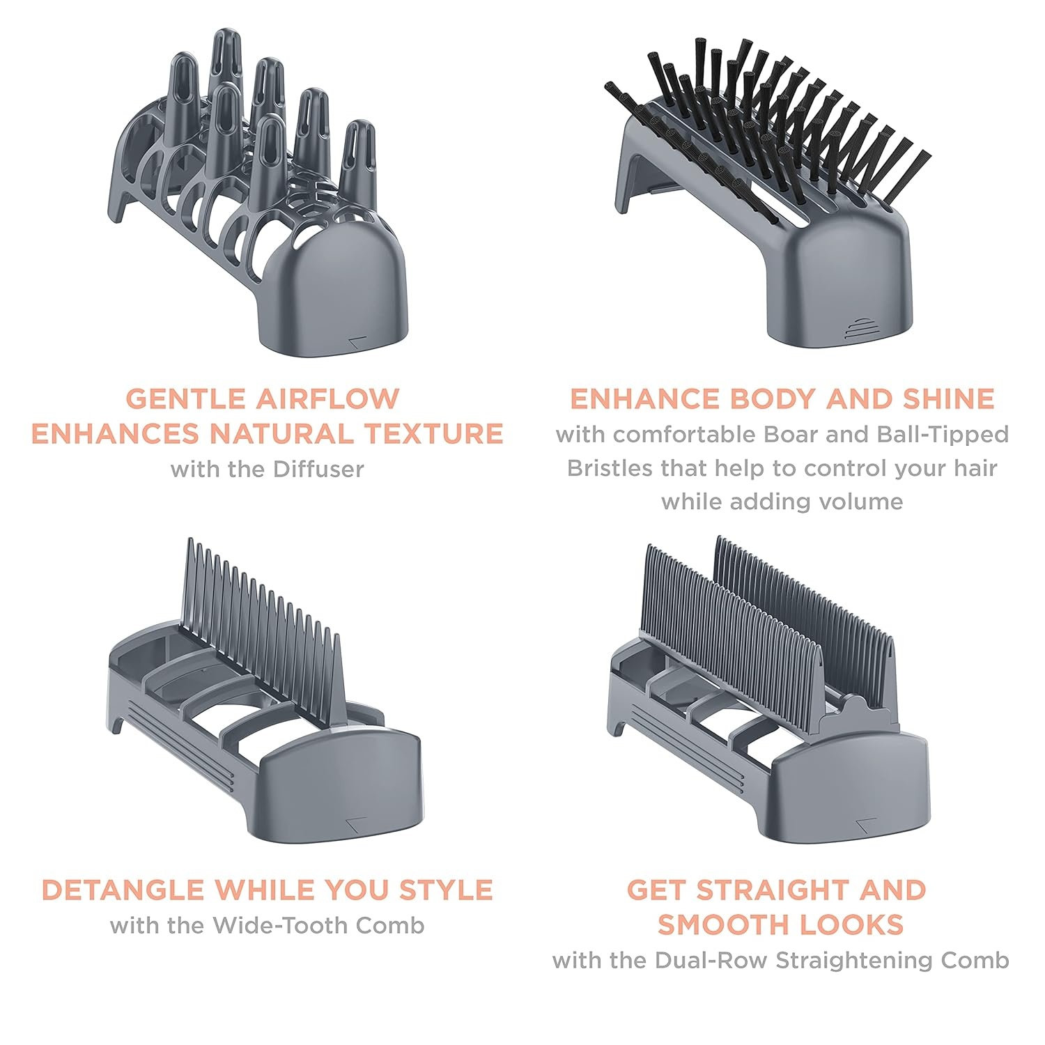 image:imageINFINITIPRO BY CONAIR 4in1 Frizz Free Styling Hair Dryer 1875W Hair Dryer and 4 Attachments