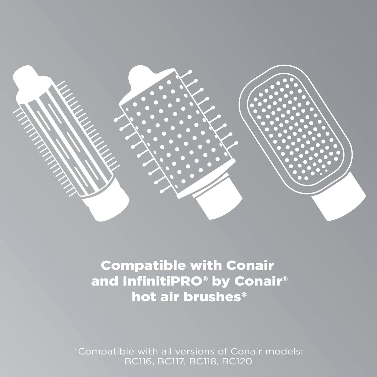 image:imageINFINITIPRO BY CONAIR Brush Head Attachment Storage Case Compatible with INFINITIPRO BY CONAIR The Knot Dr Dryer BrushesBrush Head Attachment Storage Case