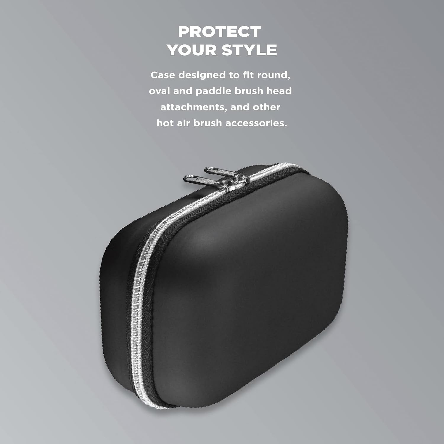 image:imageINFINITIPRO BY CONAIR Brush Head Attachment Storage Case Compatible with INFINITIPRO BY CONAIR The Knot Dr Dryer BrushesBrush Head Attachment Storage Case