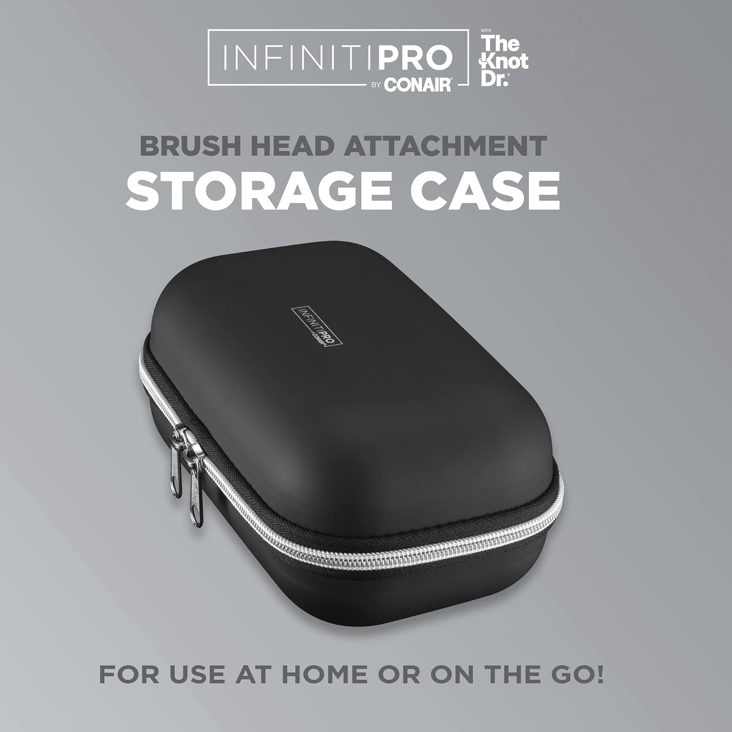 image:imageINFINITIPRO BY CONAIR Brush Head Attachment Storage Case Compatible with INFINITIPRO BY CONAIR The Knot Dr Dryer BrushesBrush Head Attachment Storage Case