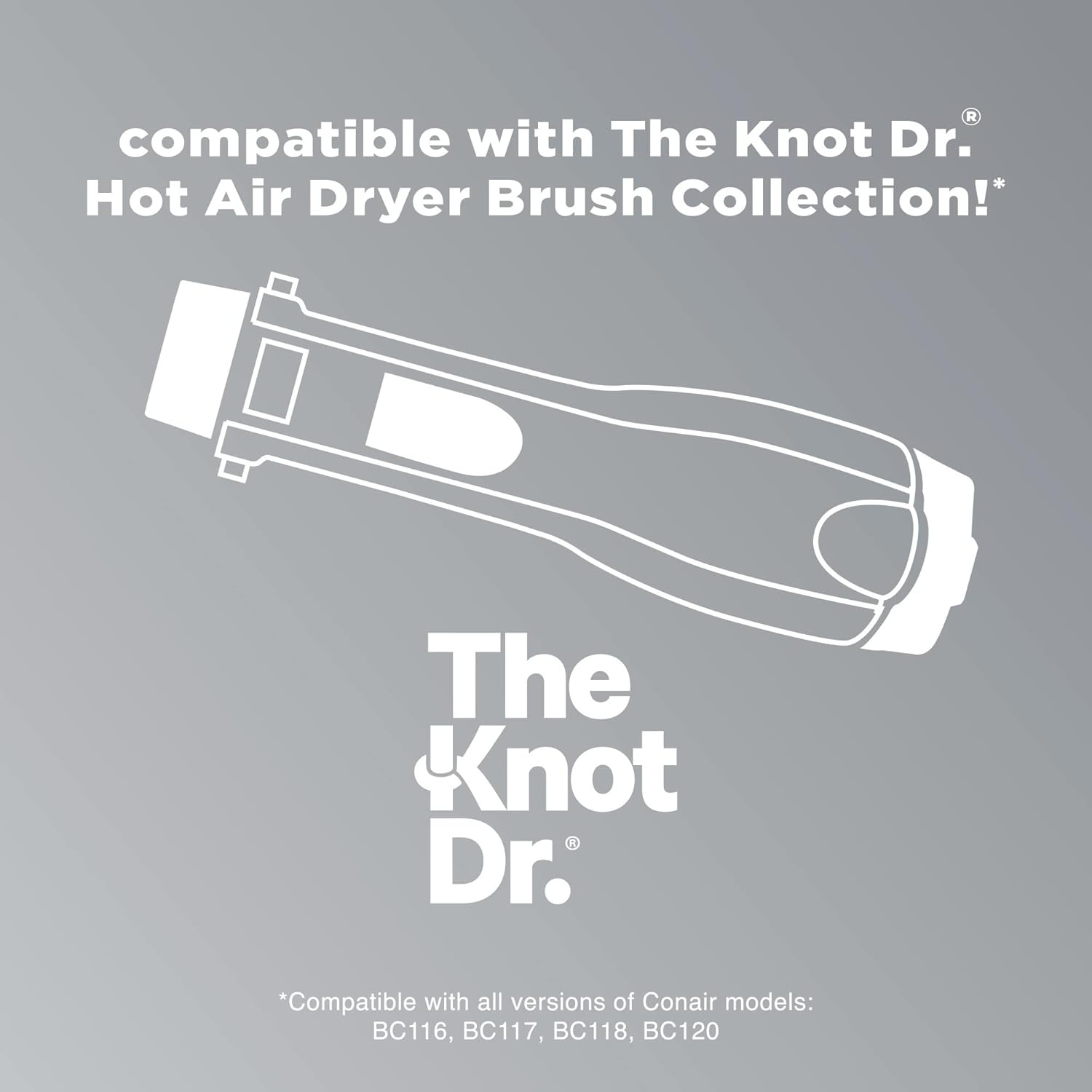 image:imageINFINITIPRO BY CONAIR Brush Head Attachment Storage Case Compatible with INFINITIPRO BY CONAIR The Knot Dr Dryer BrushesCushioned Paddle Brush