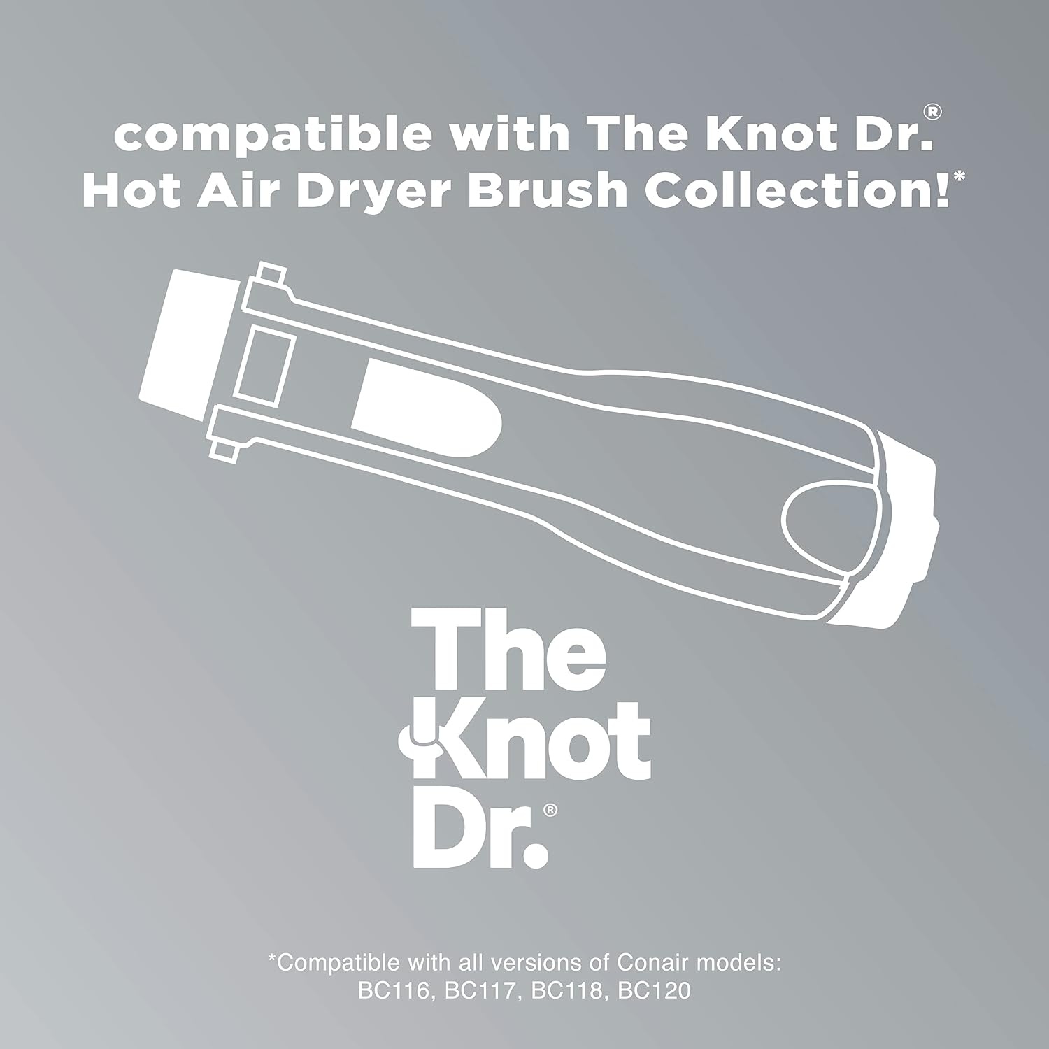 image:imageINFINITIPRO BY CONAIR Brush Head Attachment Storage Case Compatible with INFINITIPRO BY CONAIR The Knot Dr Dryer BrushesExtra Small Oval Brush
