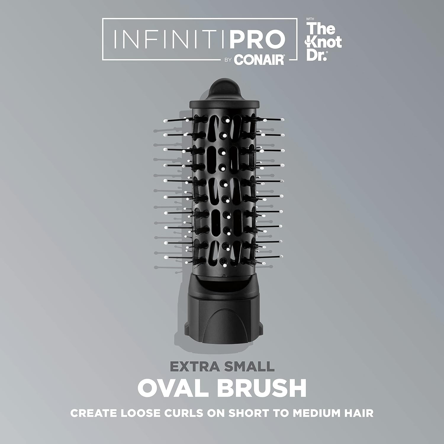 image:imageINFINITIPRO BY CONAIR Brush Head Attachment Storage Case Compatible with INFINITIPRO BY CONAIR The Knot Dr Dryer BrushesExtra Small Oval Brush