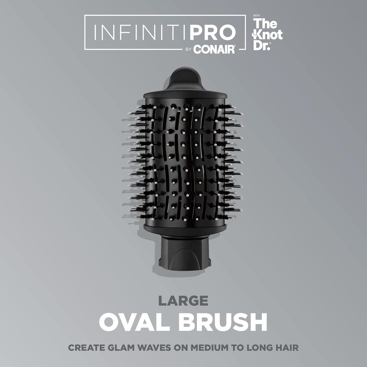 image:imageINFINITIPRO BY CONAIR Brush Head Attachment Storage Case Compatible with INFINITIPRO BY CONAIR The Knot Dr Dryer BrushesLarge Oval Brush