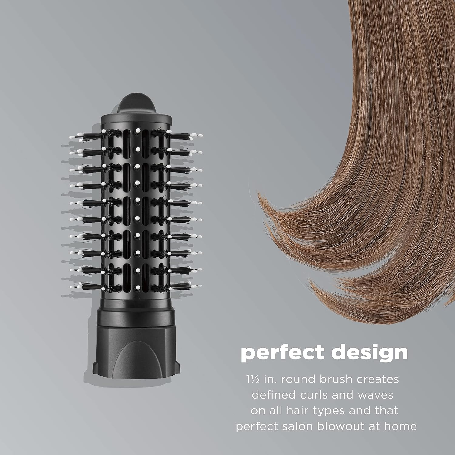 image:imageINFINITIPRO BY CONAIR Brush Head Attachment Storage Case Compatible with INFINITIPRO BY CONAIR The Knot Dr Dryer BrushesMedium Round Brush