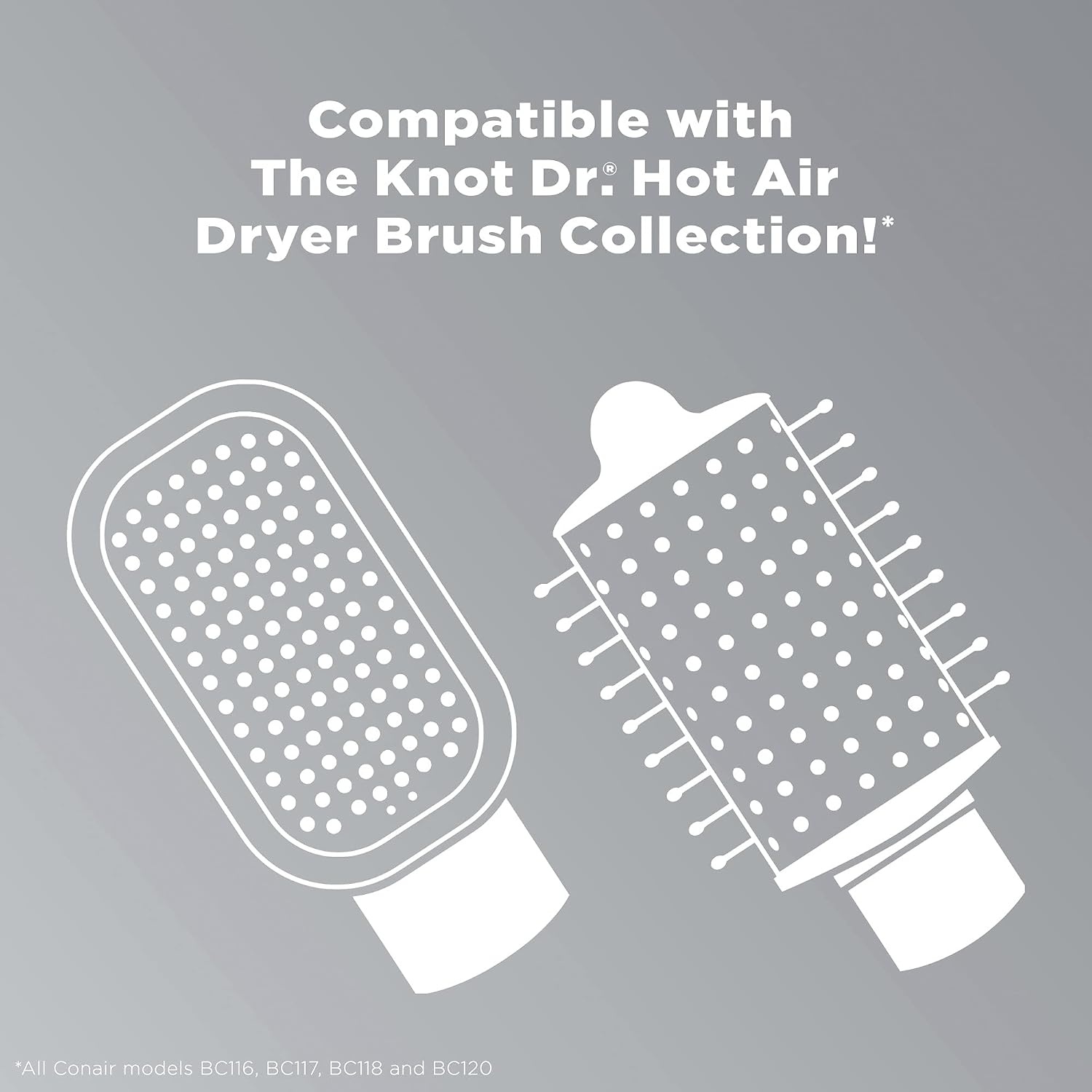 image:imageINFINITIPRO BY CONAIR Brush Head Attachment Storage Case Compatible with INFINITIPRO BY CONAIR The Knot Dr Dryer BrushesVolume Pik