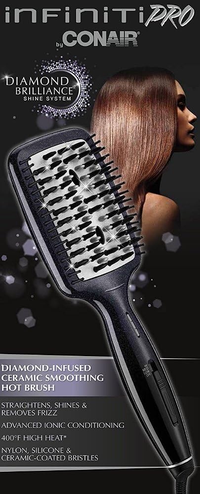 image:imageINFINITIPRO BY CONAIR DiamondInfused Ceramic Hot Brush Smoothing Hot Brush