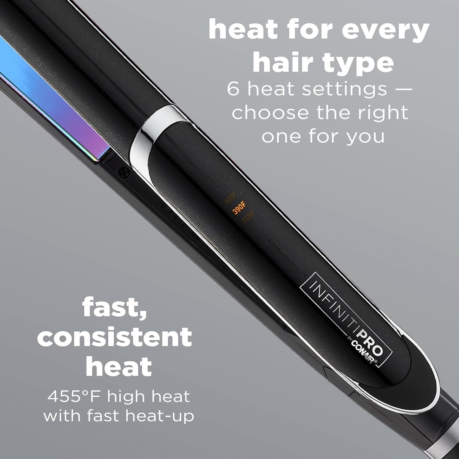 image:imageINFINITIPRO BY CONAIR Rainbow Titanium Flat Iron 1inch1 inch