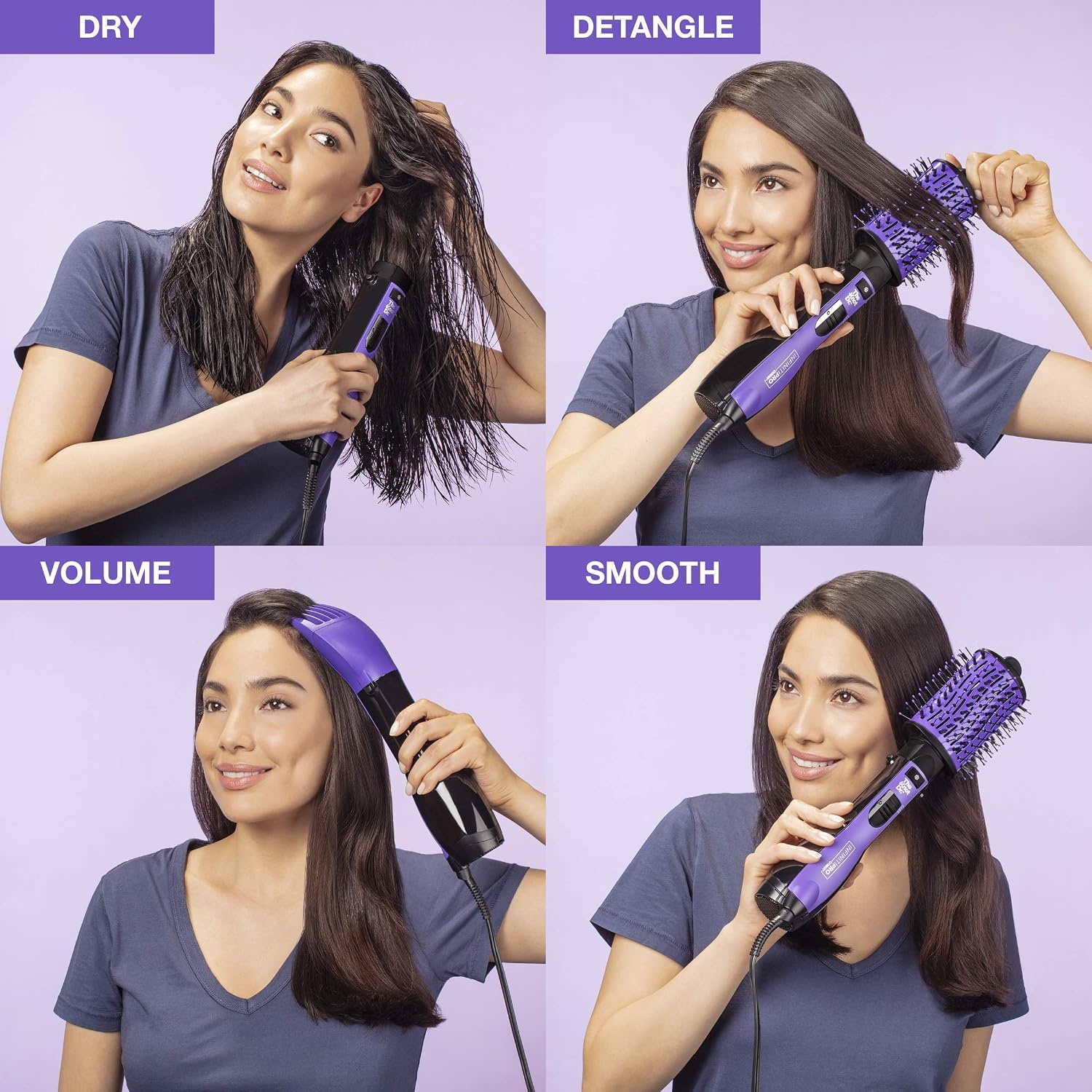 image:imageINFINITIPRO BY CONAIR The Knot Dr AllinOne Oval Dryer Brush Hair Dryer amp Volumizer Hot Air BrushOval Dryer Brush