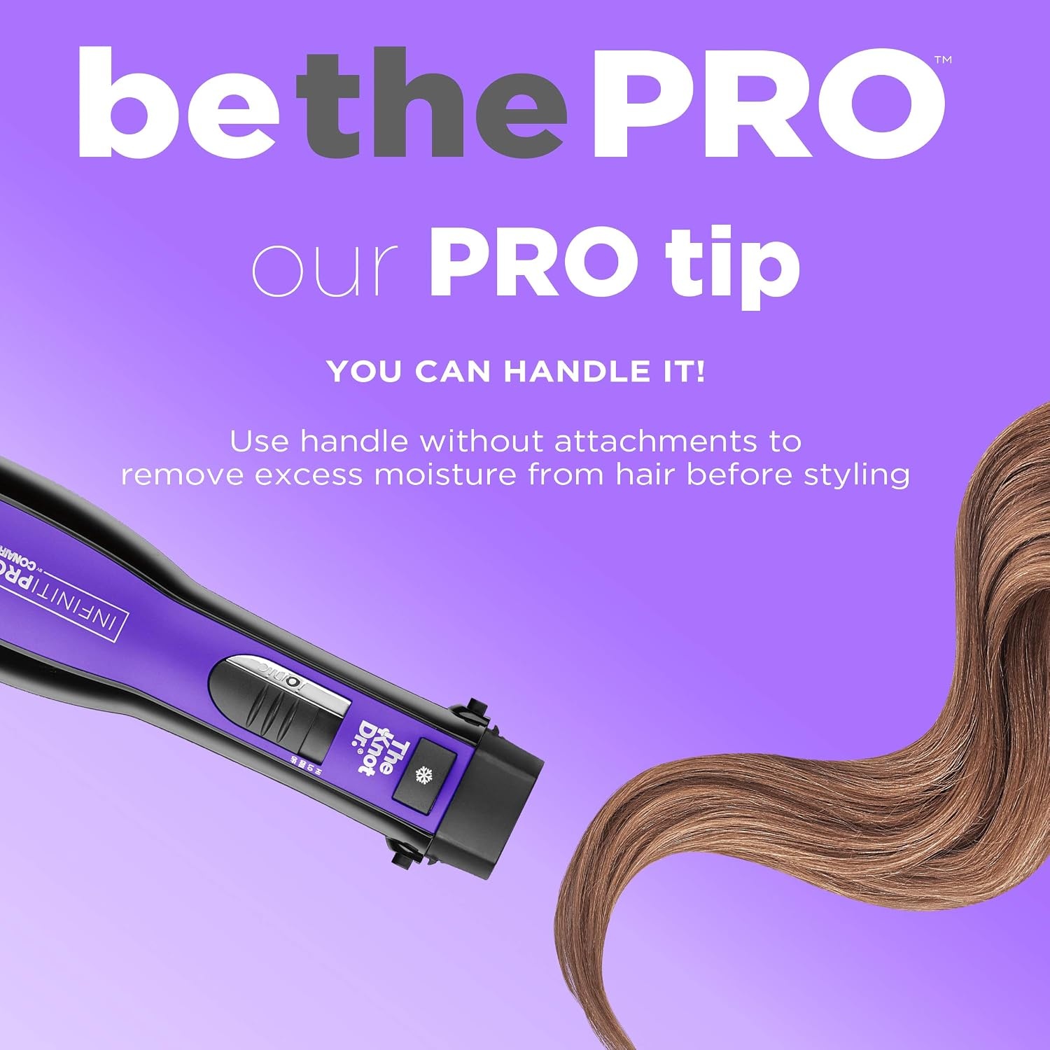 image:imageINFINITIPRO BY CONAIR The Knot Dr AllinOne Oval Dryer Brush Hair Dryer amp Volumizer Hot Air BrushOval Dryer Brush