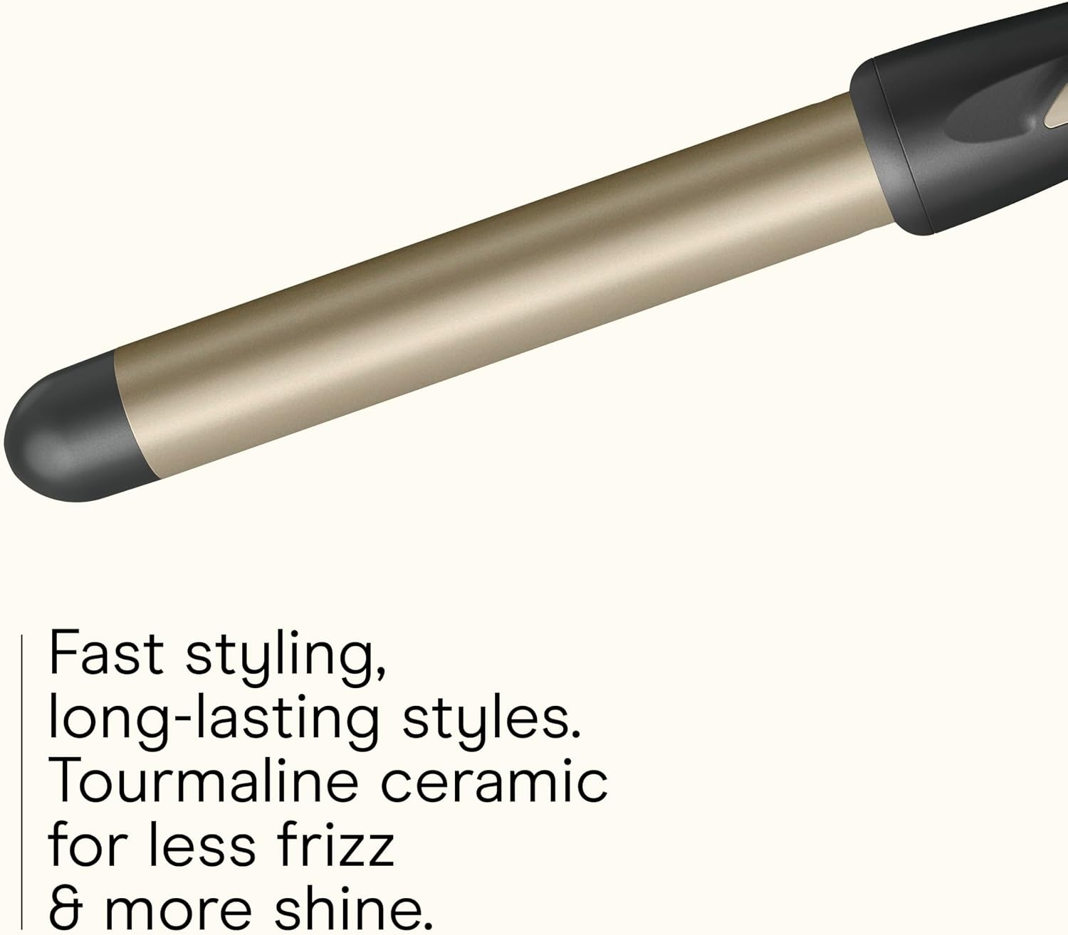 image:imageINFINITIPRO BY CONAIR Tourmaline Ceramic 1Inch Curling Wand 1Inch Barrel Produces Flawless Waves Hair Wand for Use on Short Medium and Long Hair Dark Gray1 Inch Wand
