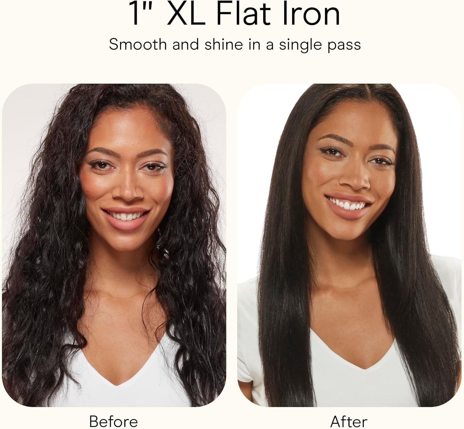 image:imageINFINITIPRO BY CONAIR Tourmaline Ceramic 1Inch Flat Iron Hair Straightener 1Inch Flat Iron to Straighten or Curl 5 Heat Settings for All Hair Types and Textures Metallic GrayMetallic Grey