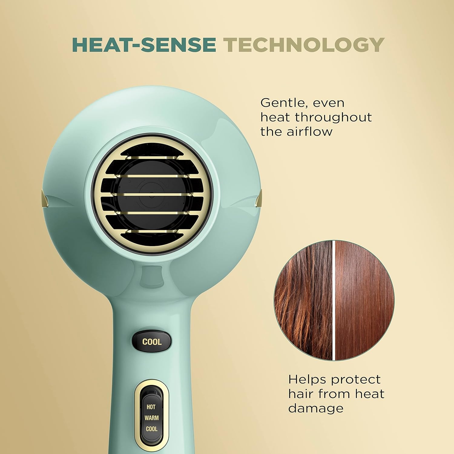 image:imageINFINITIPRO by CONAIR Heat Protect Hair Dryer with Diffuser Blow Dryer with Advanced Heat Protection Helps Minimize Overdried Hair1 Count Pack of 1