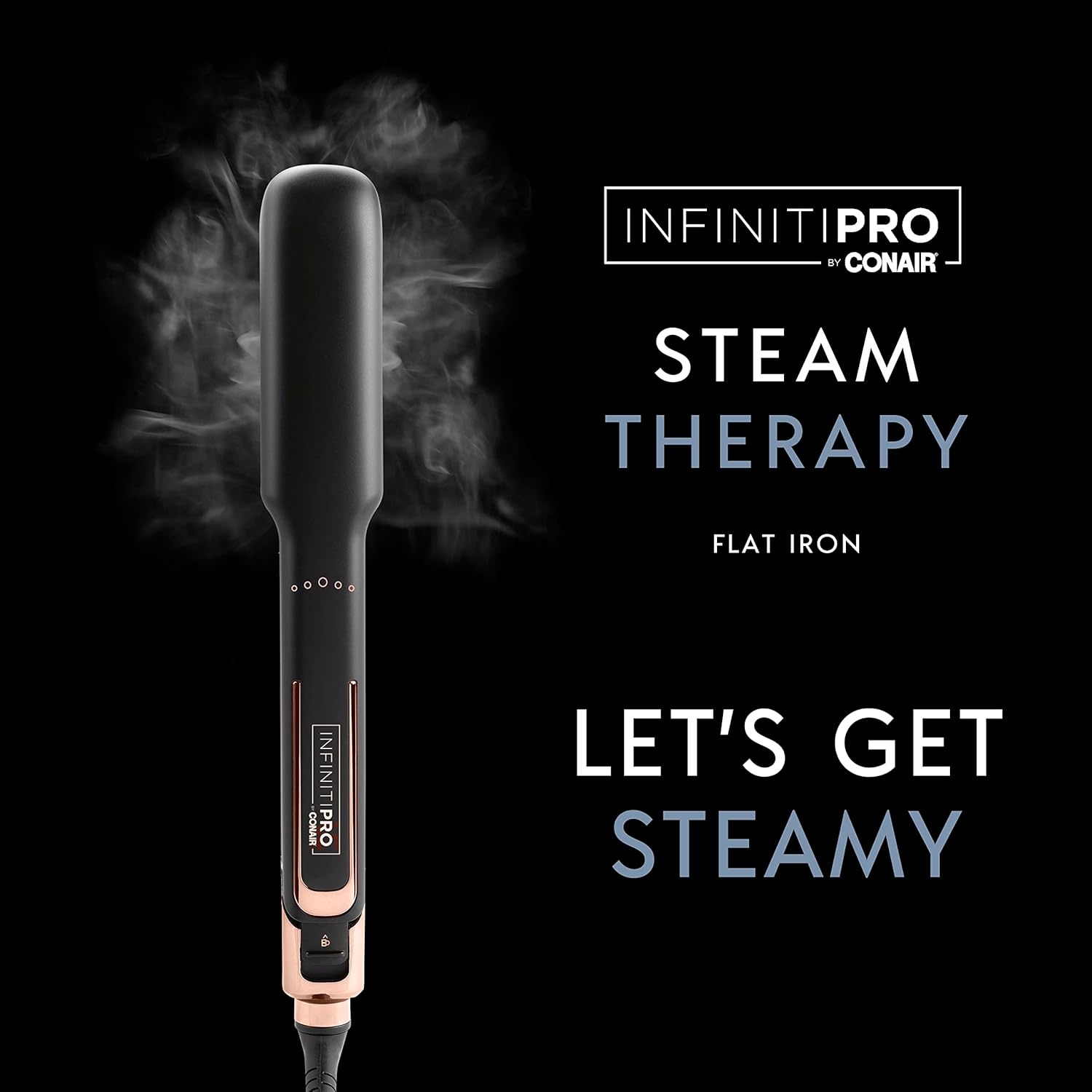 image:imageINFINITIPRO by CONAIR Steam Therapy Flat Iron 1 12inch Hair Straightener15Inch Pack of 2