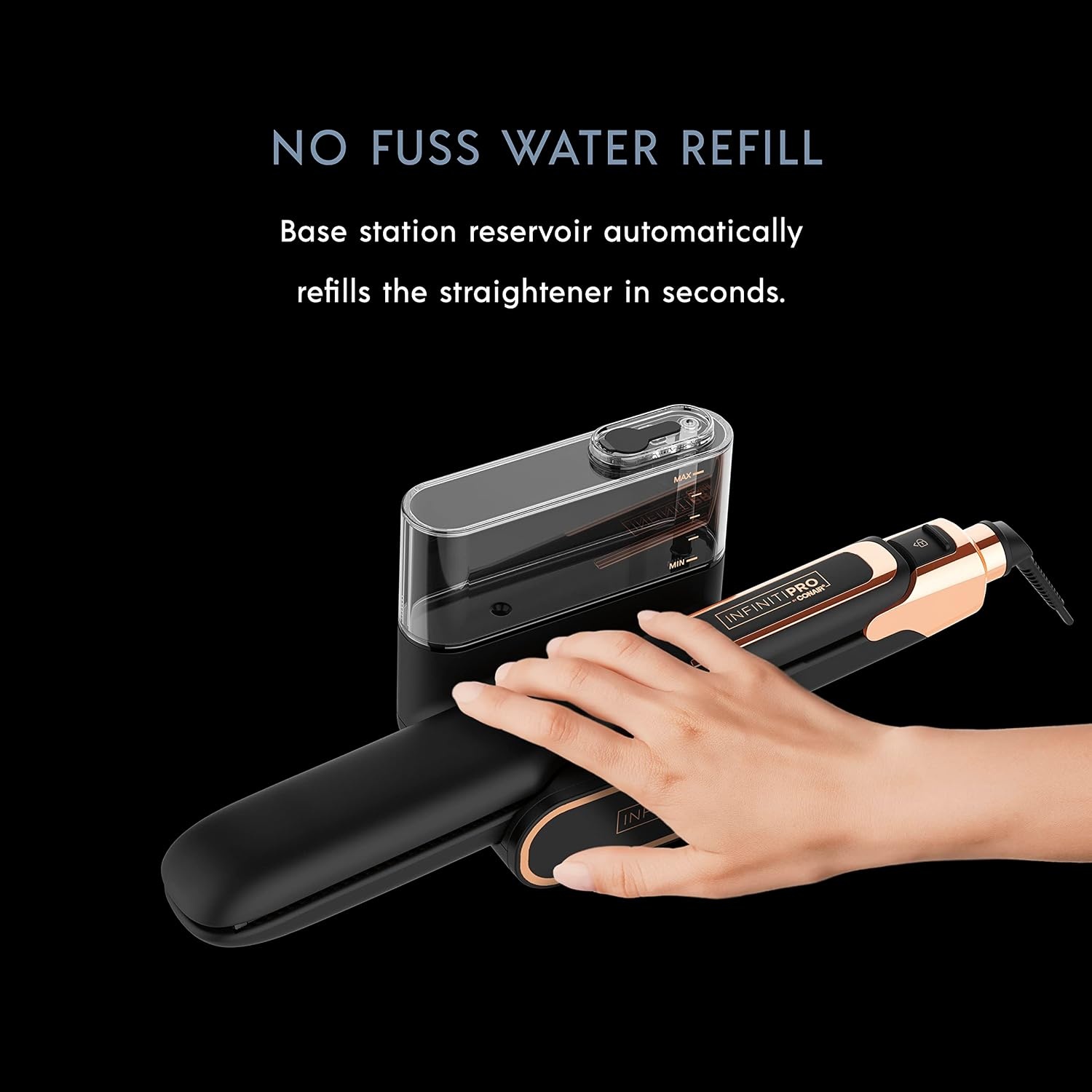 image:imageINFINITIPRO by CONAIR Steam Therapy Flat Iron 1 12inch Hair Straightener15Inch Pack of 2