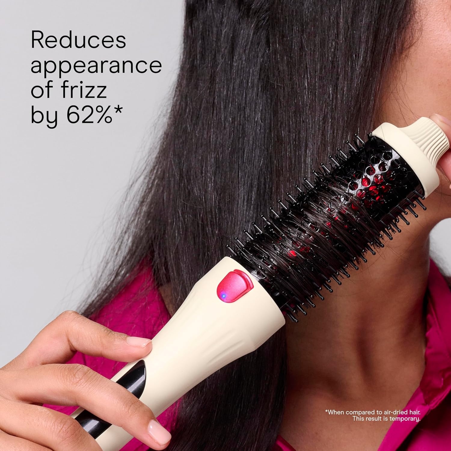 image:imageInfiniti PRO CONAIR 15 Inch Infrared Thermal Brush Ionic Heated Hair Styler with 4 Heat Settings up to 400F Ceramic Barrel for Volume and Curls Digital Hot Brush White