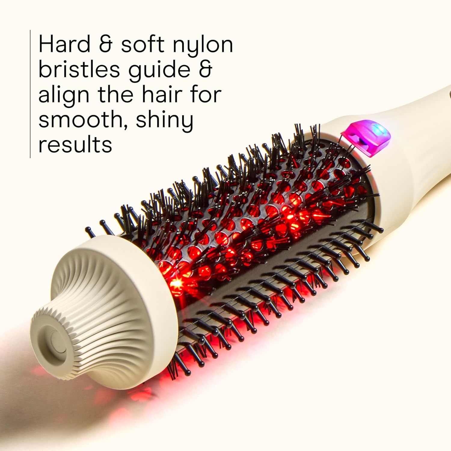 image:imageInfiniti PRO CONAIR 15 Inch Infrared Thermal Brush Ionic Heated Hair Styler with 4 Heat Settings up to 400F Ceramic Barrel for Volume and Curls Digital Hot Brush White