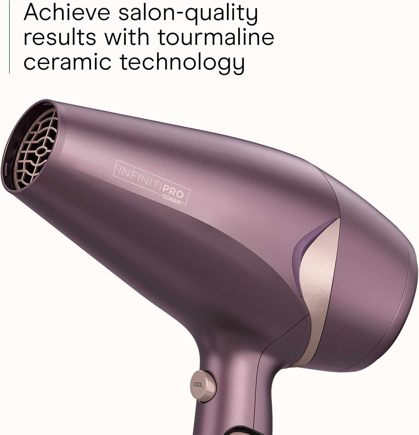 image:imageInfiniti PRO CONAIR Style amp Shine Hair Dryer with Diffuser and Concentrator 1875W Style amp Shine Blow Dryer with Tourmaline and Ionic Conditioning to Fight Frizz 3 Heat amp 2 Speed Settings PurplePurple