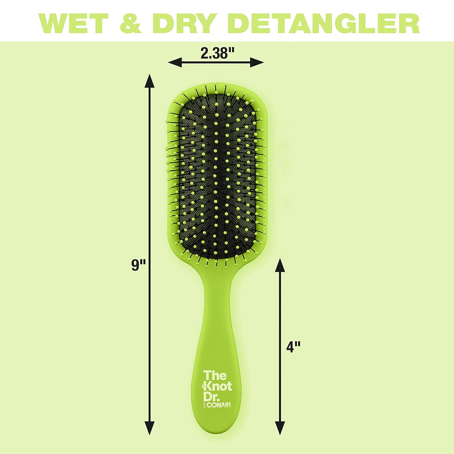 image:imageKnotty Kids for Conair Smiley Print HairbrushGreen