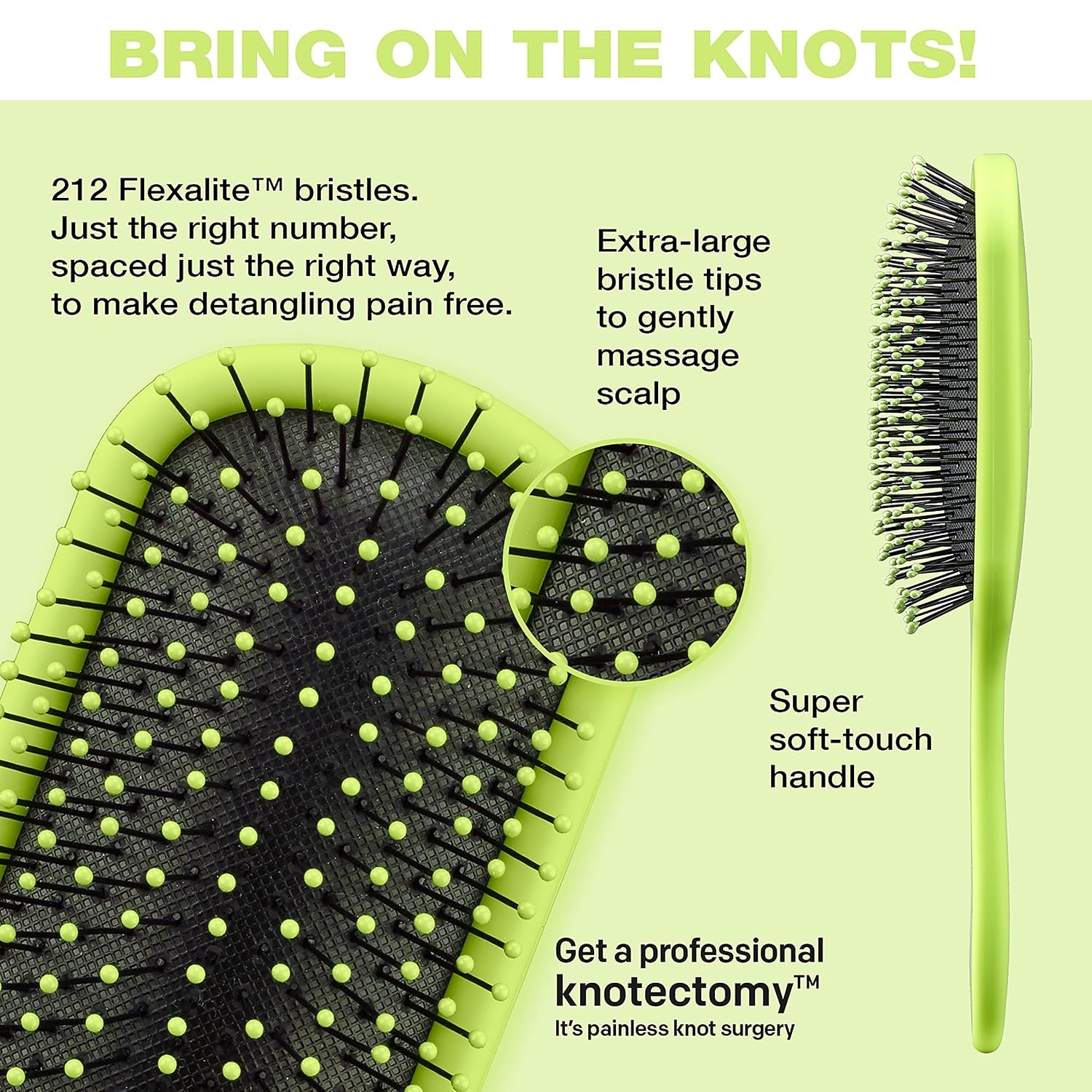 image:imageKnotty Kids for Conair Smiley Print HairbrushGreen