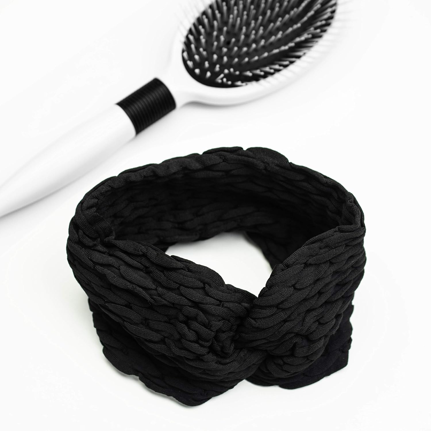image:imageScnci by Conair ExtraWide Twist Headwrap Made in Italy in Black 1 CountBlack