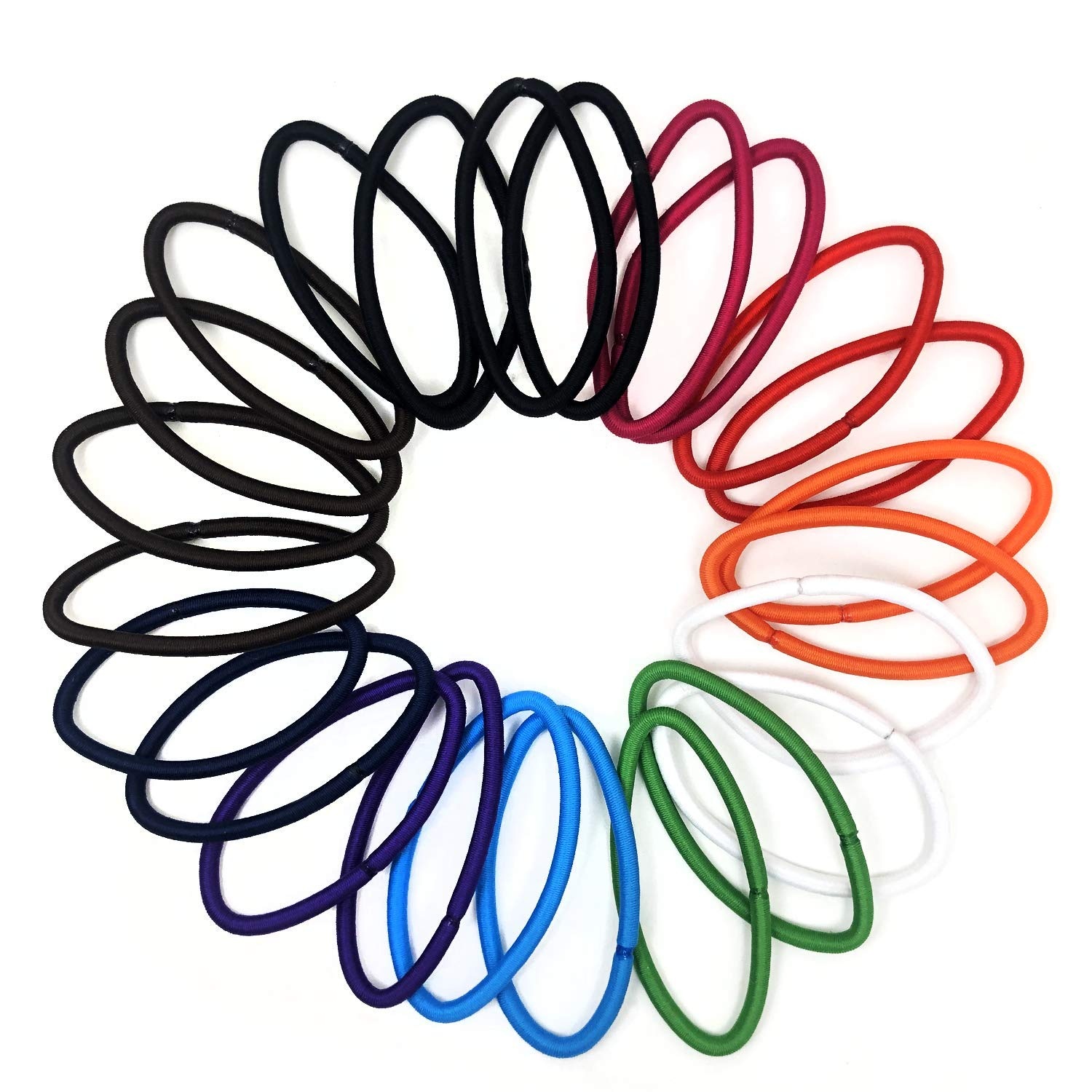 image:imageScunci No Damage Effortless Beauty Thick Hair Elastics 24CountBright