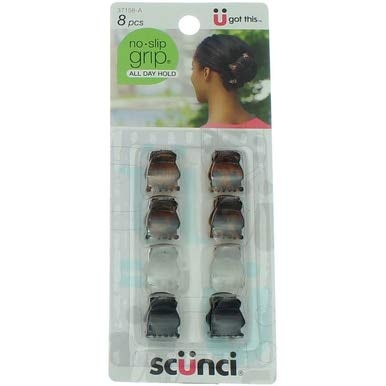 image:imageScunci Noslip Grip Mini Oval Top Jaw Clips 8 Count8 Count Pack of 1