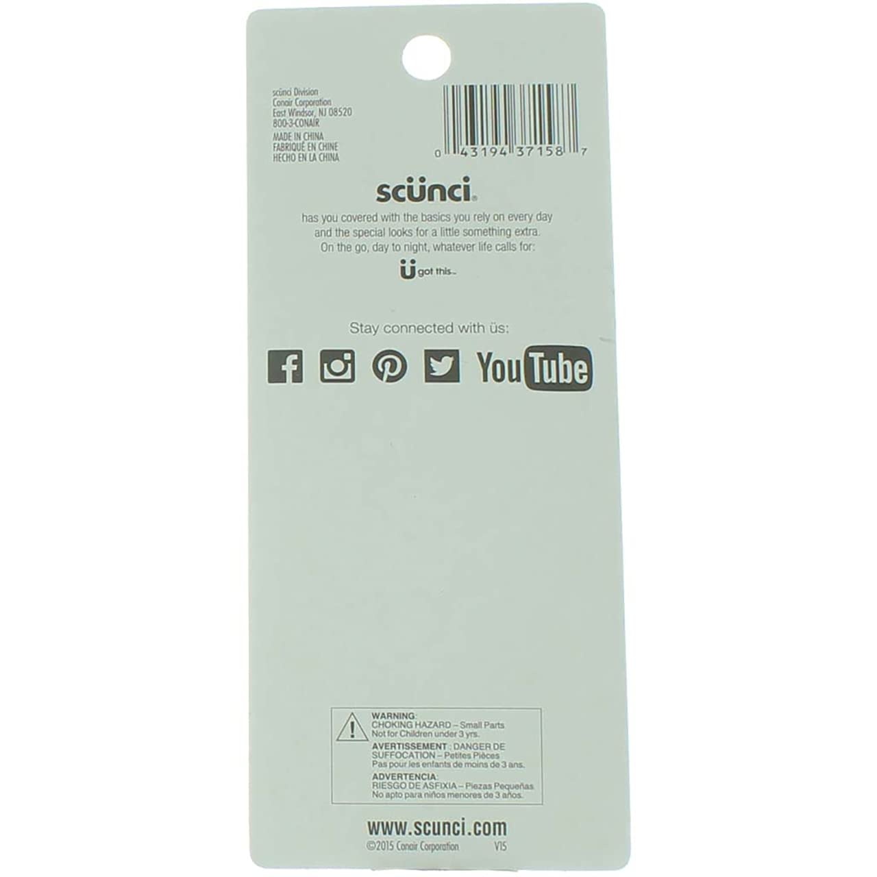 image:imageScunci Noslip Grip Mini Oval Top Jaw Clips 8 Count8 Count Pack of 1