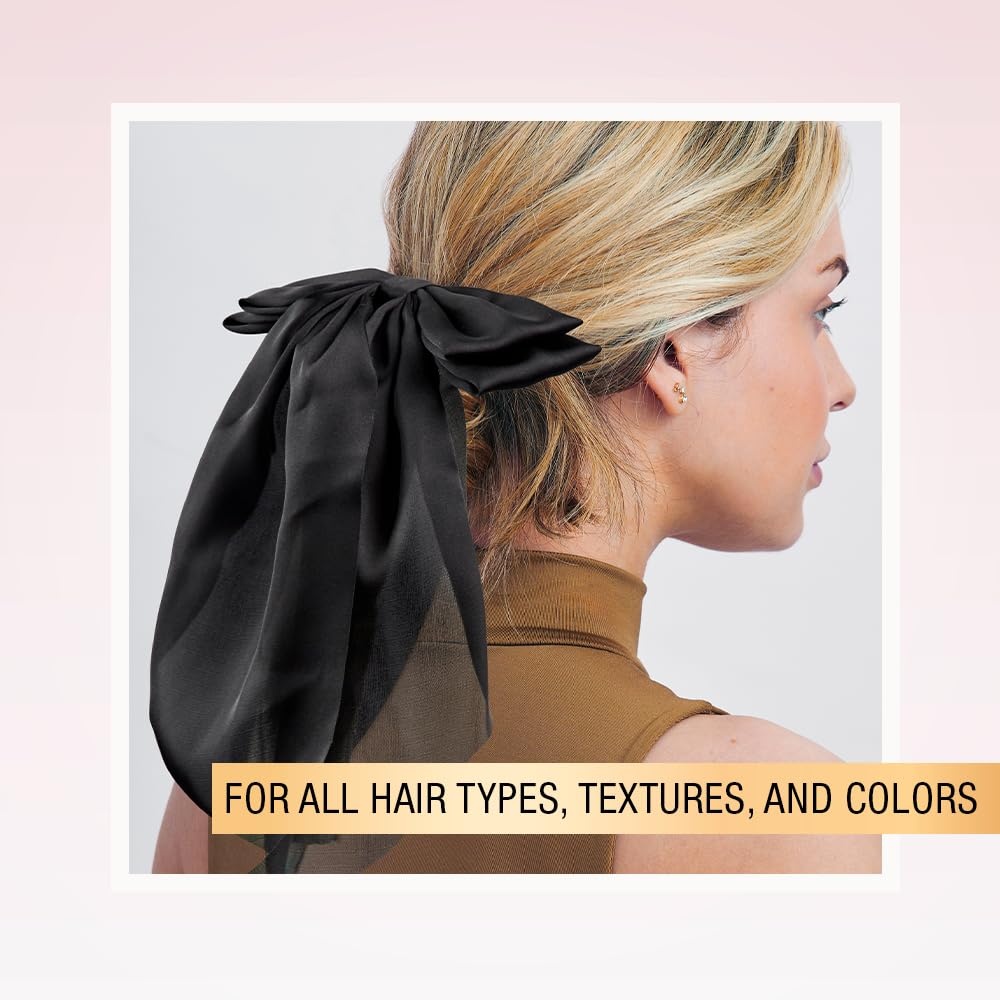 image:imageScunci by Conair Bow Barrette hair accessories for girls and women trendy oversized ribbon hairbow Sky BlueBlack