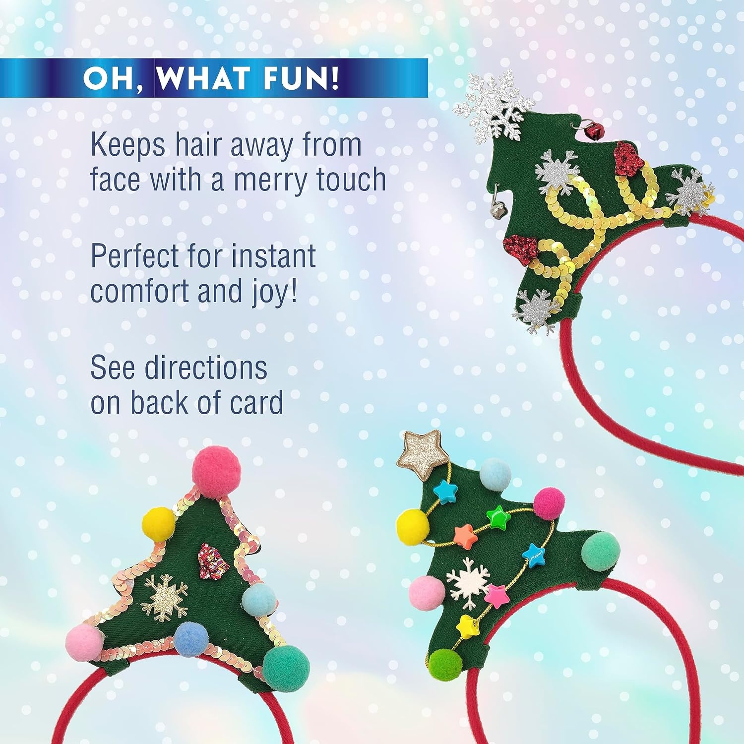 image:imageScunci by Conair DIY Holiday Christmas Headband Kit Decorate Your Own Holiday Headband Perfect for Families Kids and Parties1 Count Pack of 3
