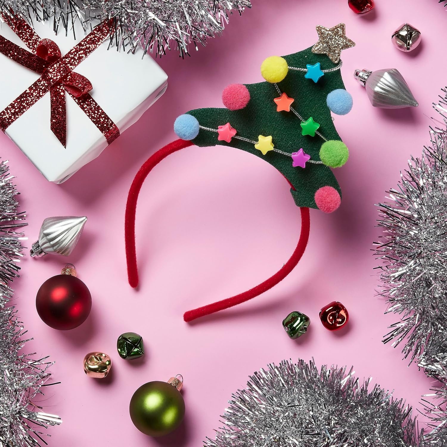 image:imageScunci by Conair DIY Holiday Christmas Headband Kit Decorate Your Own Holiday Headband Perfect for Families Kids and Parties1 Count Pack of 3