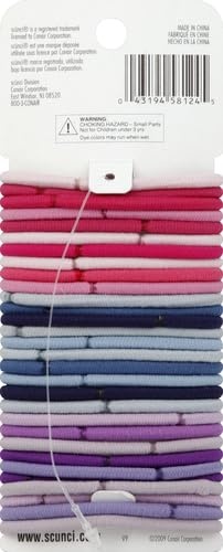 image:imageScunci by Conair Effortless Beauty Large Nodamage Pastel Elastics Hair Ties for Women and Men Elastic Hair Ties with Medium Hold Colors May Vary 30 Pack30 Count Pack of 1