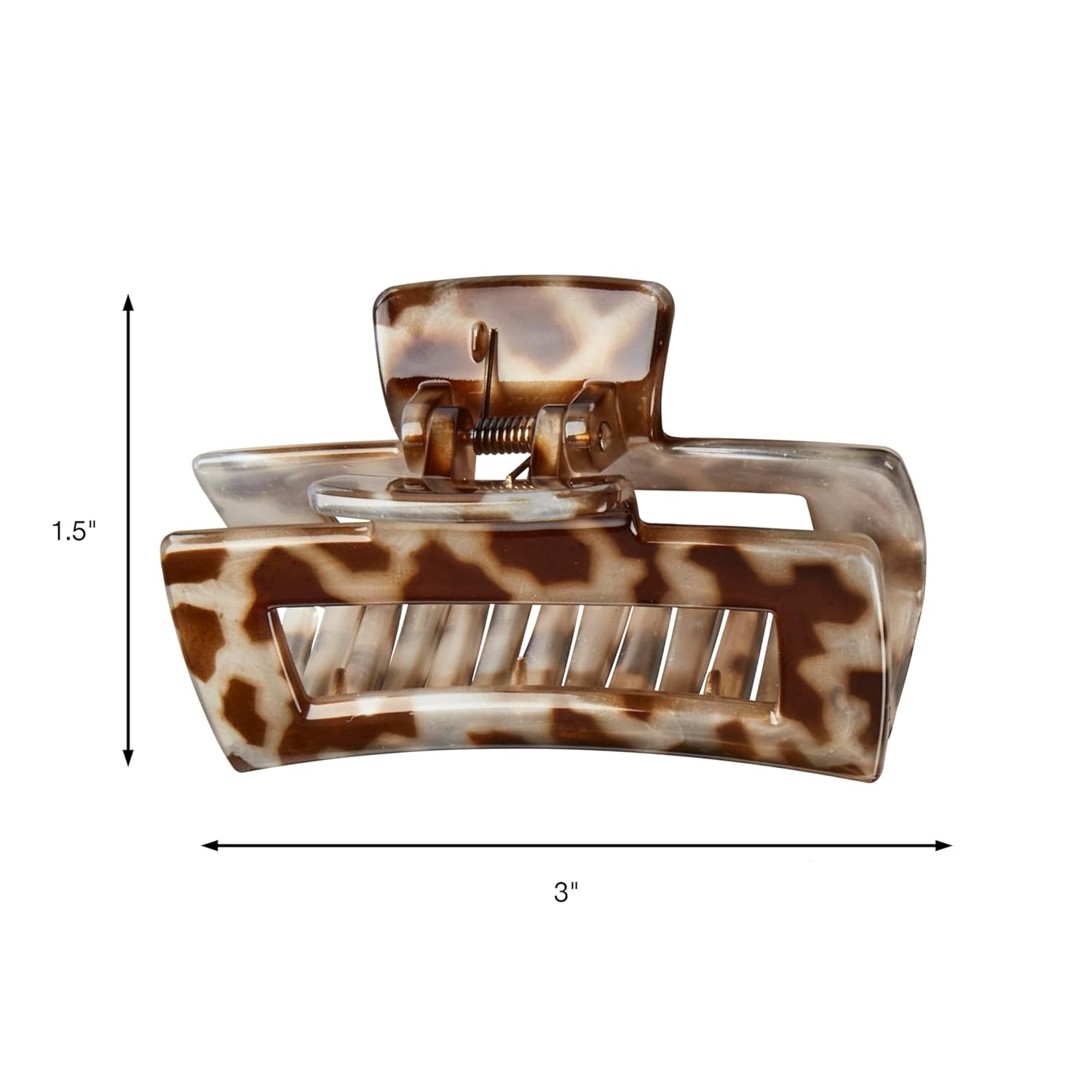 image:imageScunci by Conair Hair Claw Clips for Women Hair Claw Clip Set Chunky NoSlip Hair Clips in Neutral Taupe and Blonde Shades 3 Count Pack of 1Tortoise Taupe Giraffe