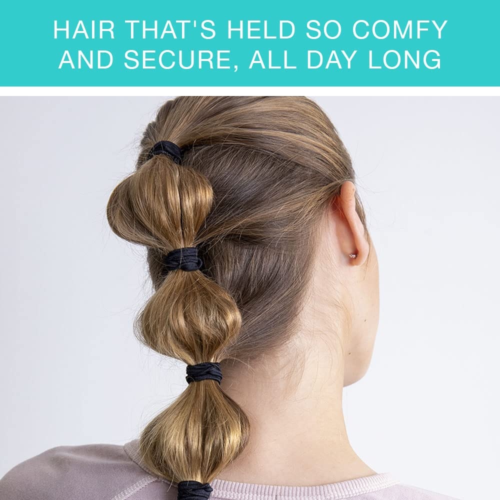 image:imageScunci by Conair Hair Ties Clear Elastics Hair Accessories for Women Black Clear amp Multicolor 2000 CountBlack