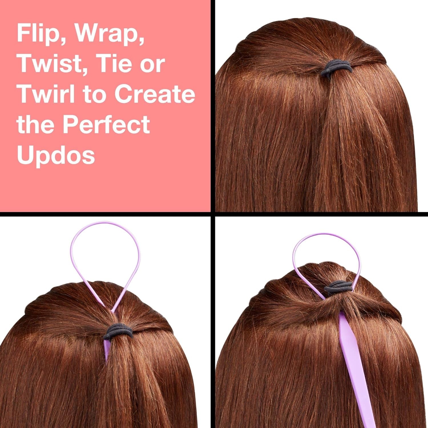 image:imageScunci by Conair Hair Ties Clear Elastics Hair Accessories for Women Black Clear amp Multicolor 2000 CountBlack
