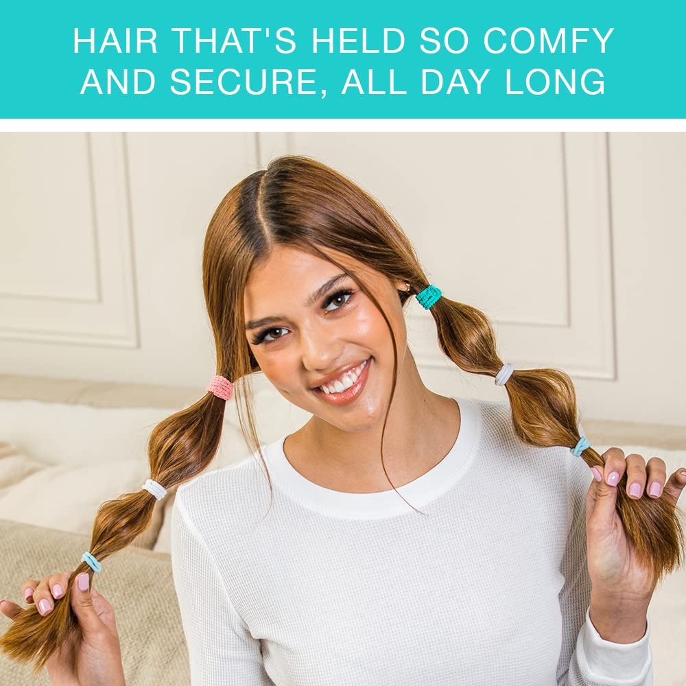 image:imageScunci by Conair Hair Ties Clear Elastics Hair Accessories for Women Black Clear amp Multicolor 2000 CountMulticolor