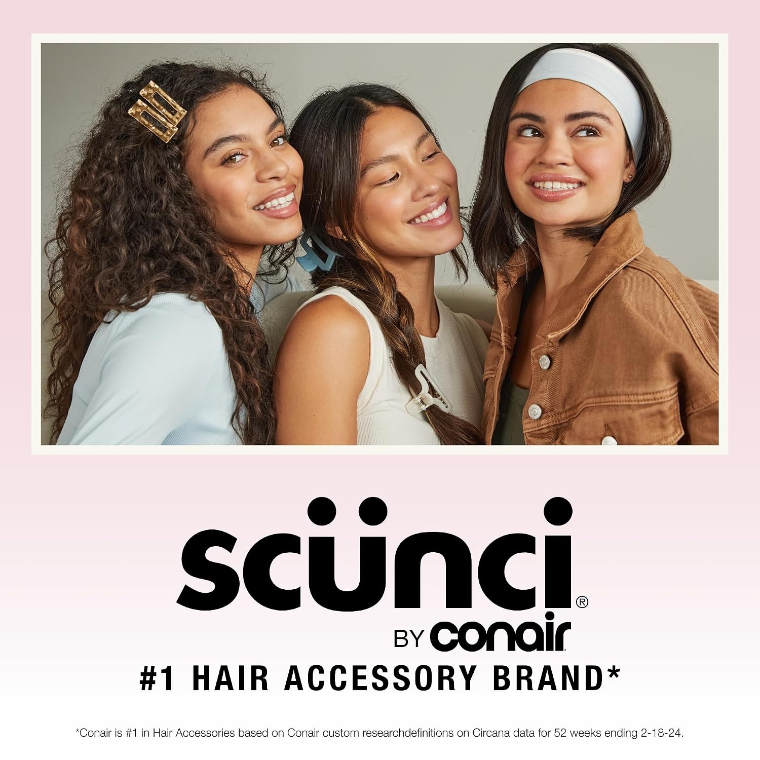 image:imageScunci by Conair NoSlip Grip Stay Tight Barrettes hair barrettes for women hair accessories for women hair clips Gold Black and Silver 6 CountAssorted
