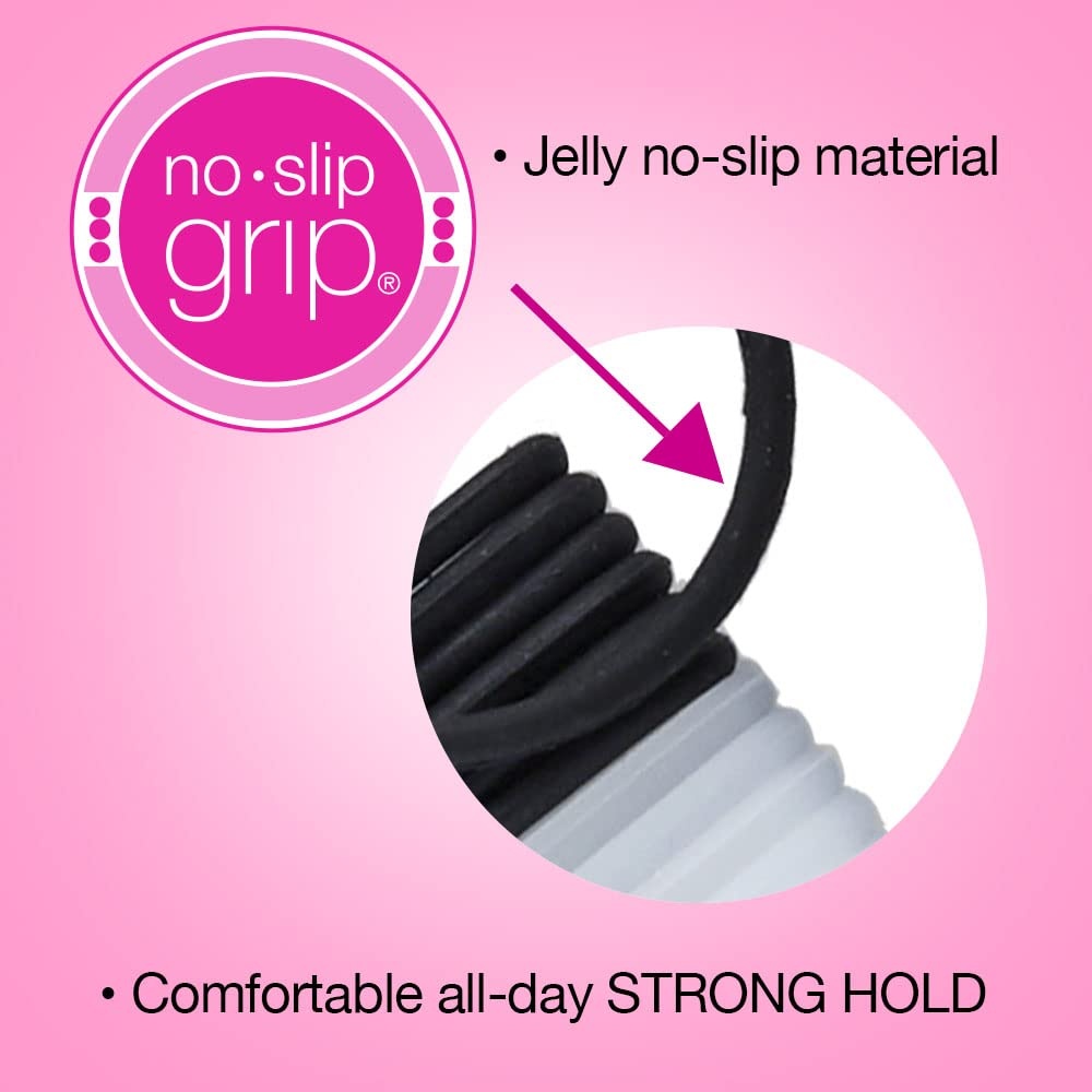 image:imageScunci by Conair NoSlip Grip Super Hold Elastics Hair Ties for Women and Men No Damage in Assorted Colors 14 Pack