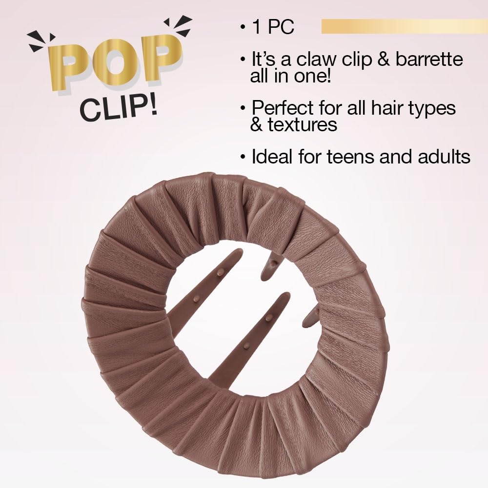 image:imageScunci by Conair Pop Clip Barrette hair accessories for women claw clips for thick hair claw clip Gifts for women teen girl gifts 1 CountDusty Rose