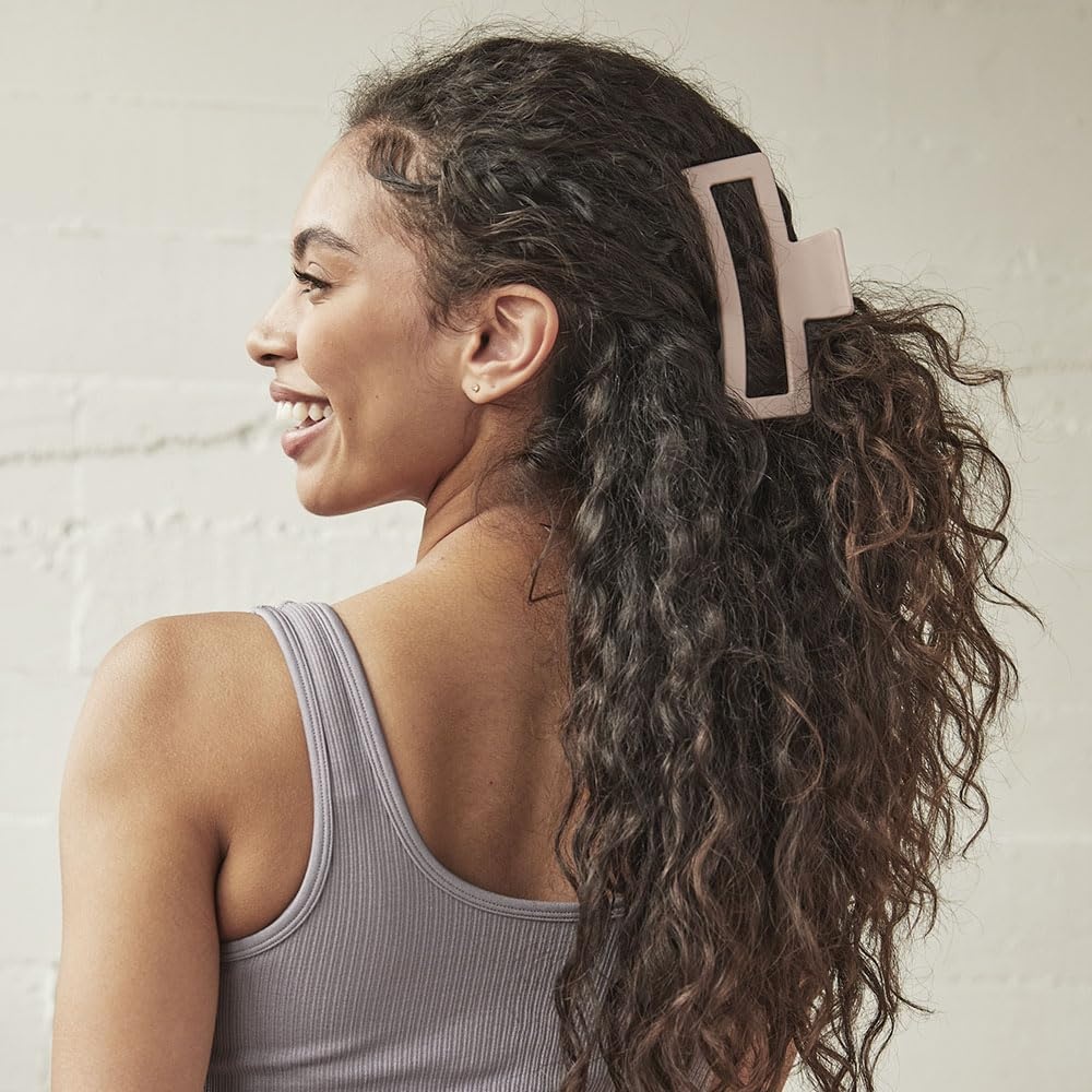 image:imageScunci by Conair Thick Hair Claw Clip hair accessories for women hair clip blush pink 1 Count