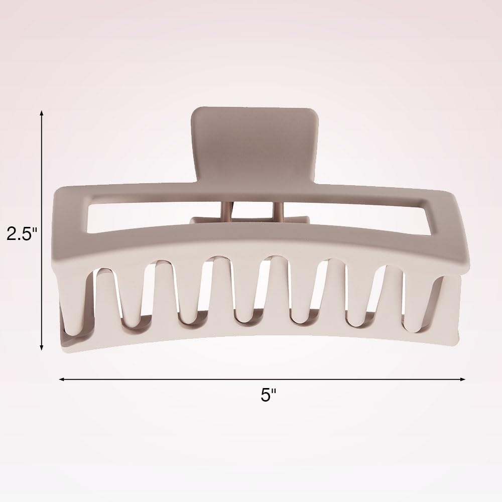 image:imageScunci by Conair Thick Hair Claw Clip hair accessories for women hair clip blush pink 1 Count
