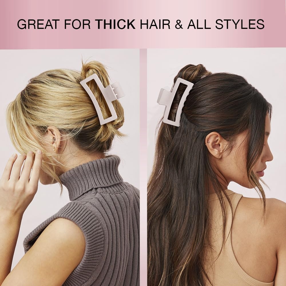 image:imageScunci by Conair Thick Hair Claw Clip hair accessories for women hair clip blush pink 1 Count