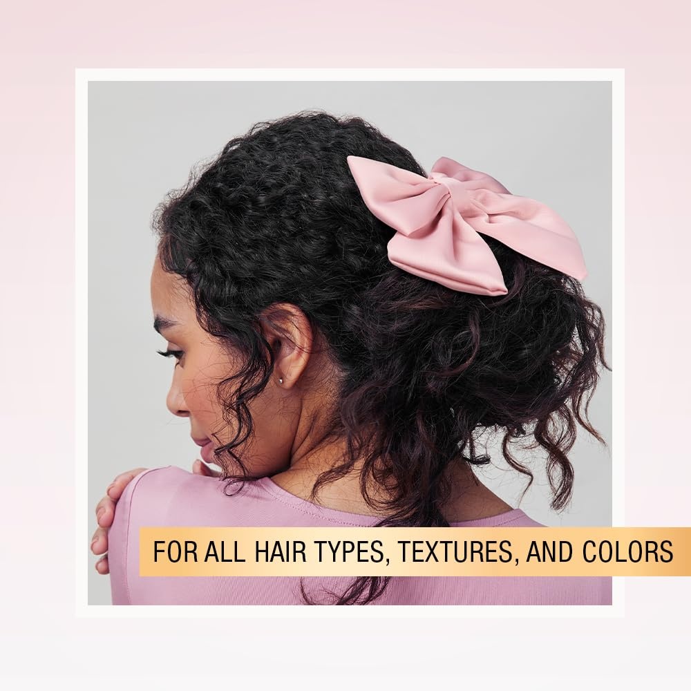 image:imageScunci by Conair elastic bow hair tie hair elastics bows hair accessories for women hair bows Pink Hair Bow Blush Pink ColorPink